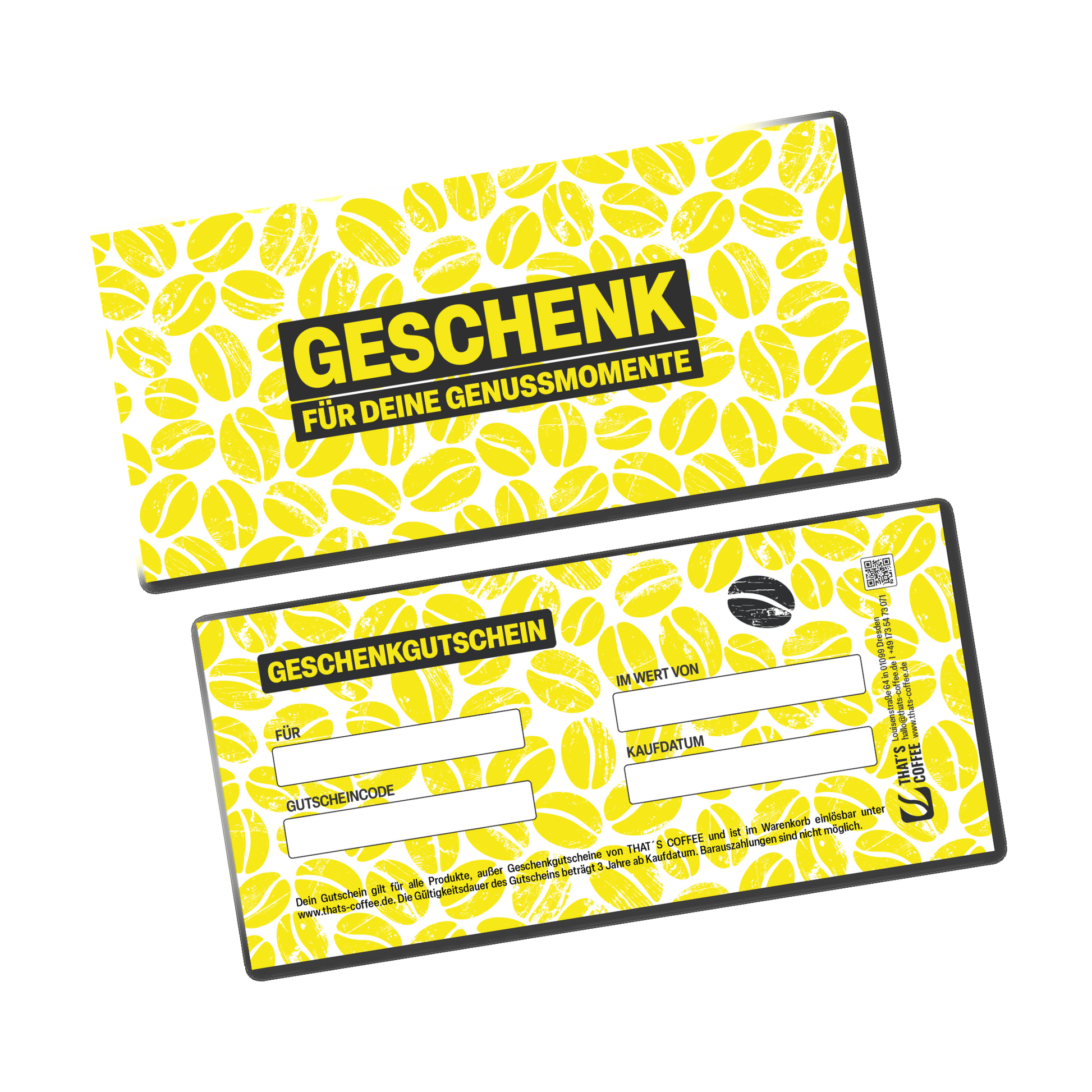 PHYSISCHER GESCHENKGUTSCHEIN — That's Coffee Dresden