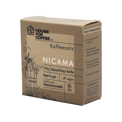 Nicama Kaffeesatz Naturseife Seite