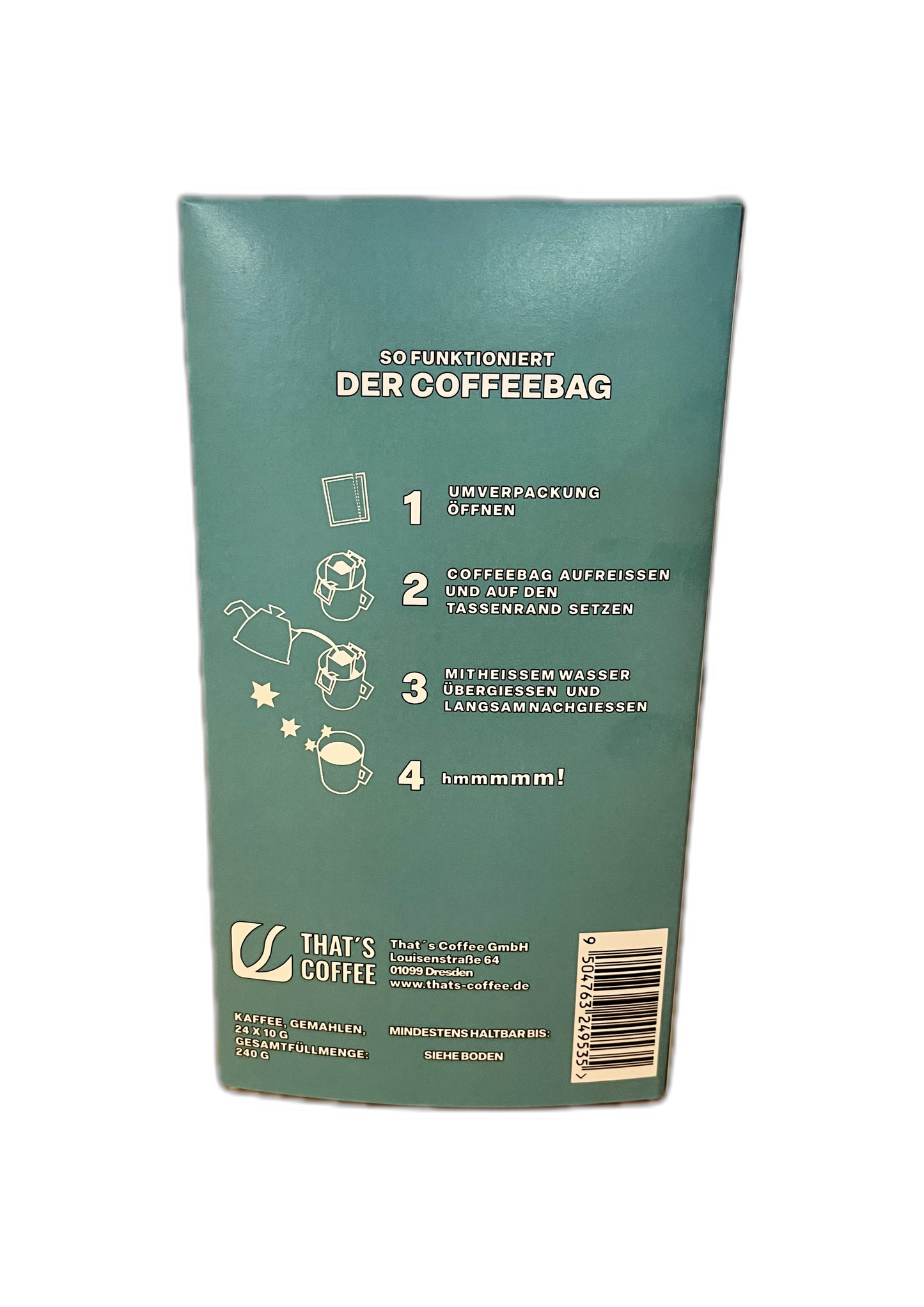 CoffeeBag Kalender Make Coffee NOT War — That's Coffee Dresden