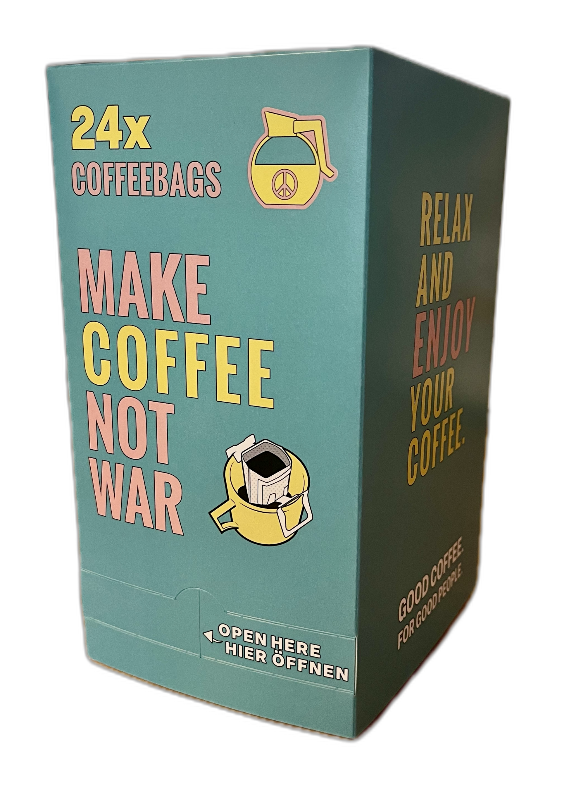 CoffeeBag Kalender Make Coffee NOT War — That's Coffee Dresden