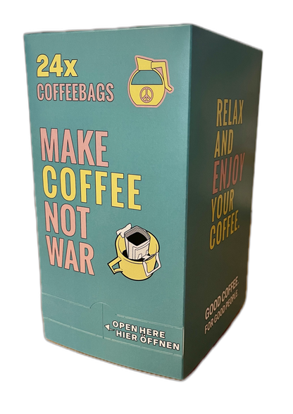 CoffeeBag Kalender Make Coffee NOT War — That's Coffee Dresden