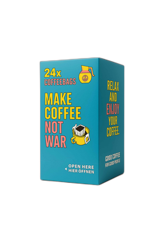 CoffeeBag Kalender Make Coffee NOT War — That's Coffee Dresden